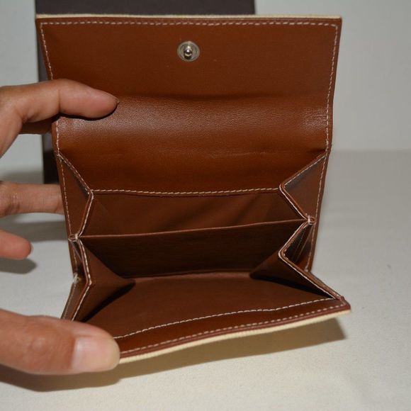 Céline Vintage Canvas & Leather Wallet with Box – Made in Italy - Picture 4 of 16